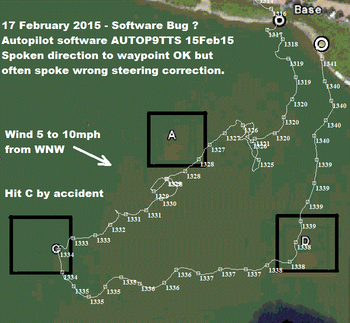 GPS Plot on 17 February 2015 of software bug ?