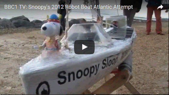 Snoopy's Robot boat in 2012 on BBC TV