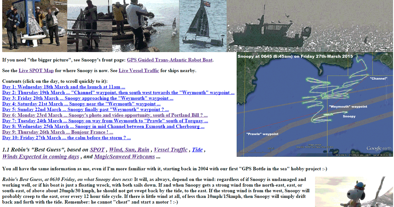 GPS Guided Trans-Atlantic Robot Boat March 2015