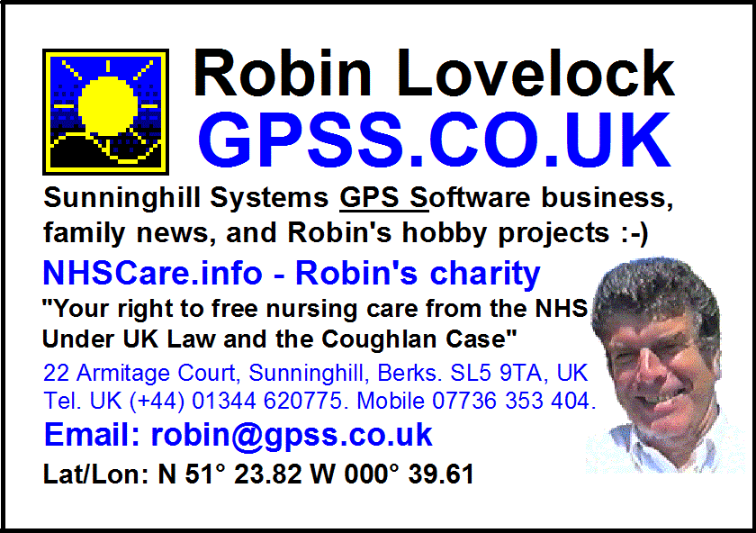 Robin's business card