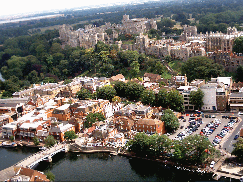 Windsor Castle from Robin's model aircraft