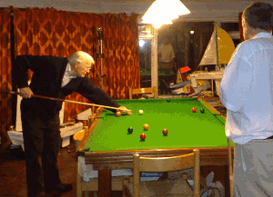 Jack thrashes Robin at snooker