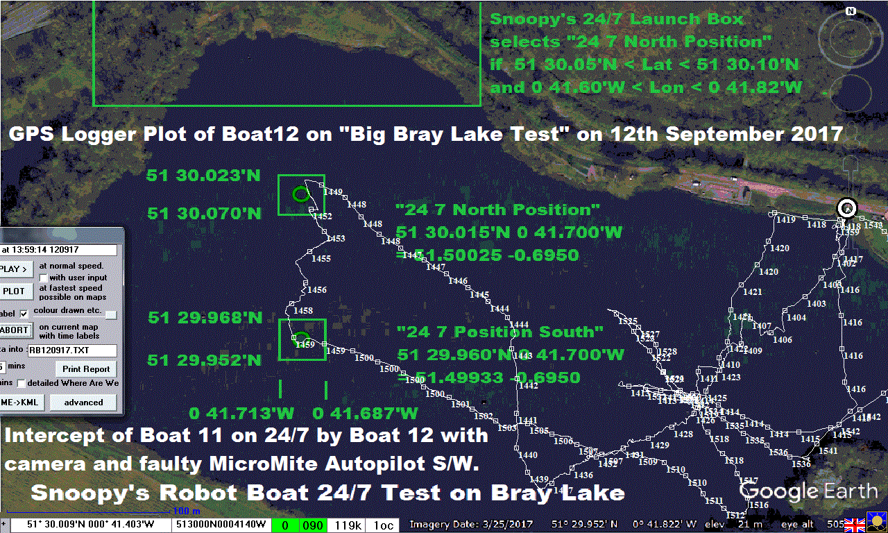 Boat12 plot on Big Bray Lake Test