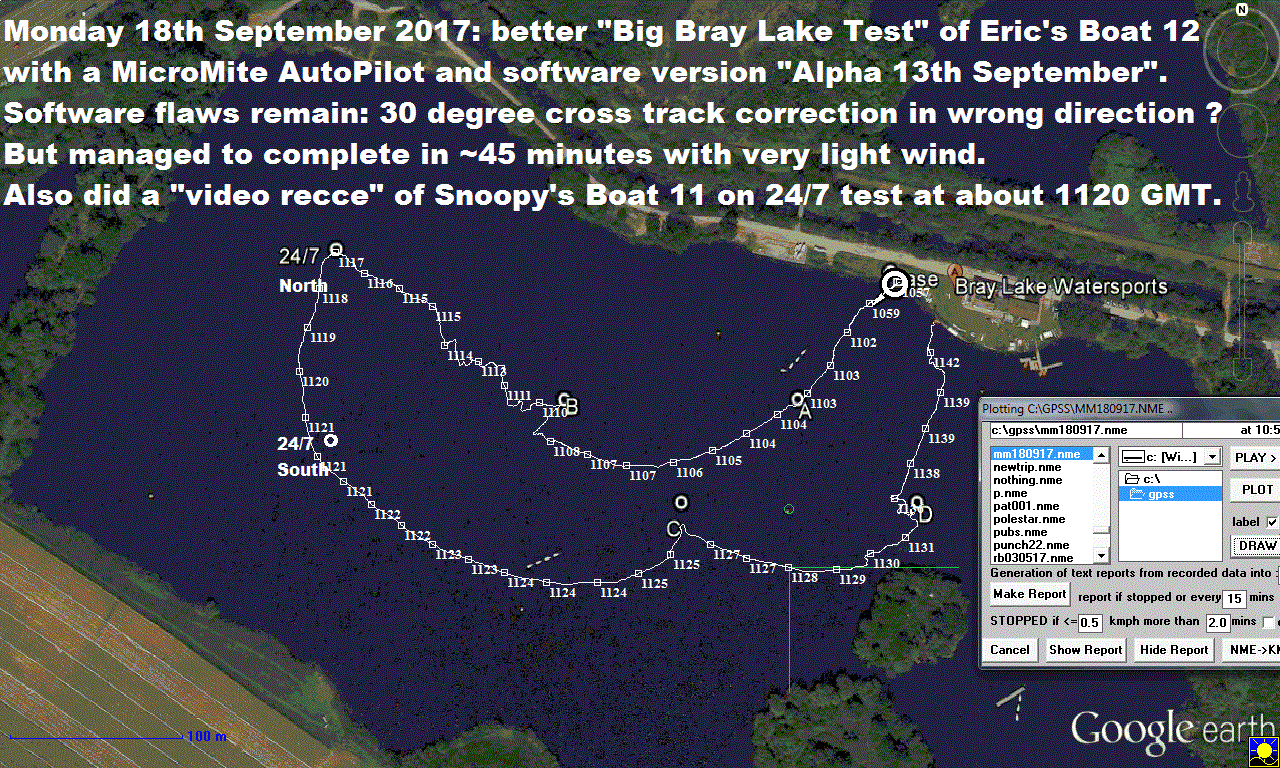 Boat 12 Plot on 18 September 2017
