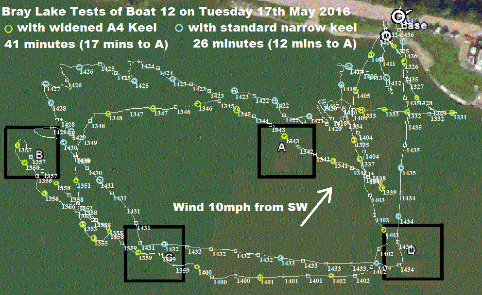 Bray Lake Tests of Boat 12 on 17 May 2016