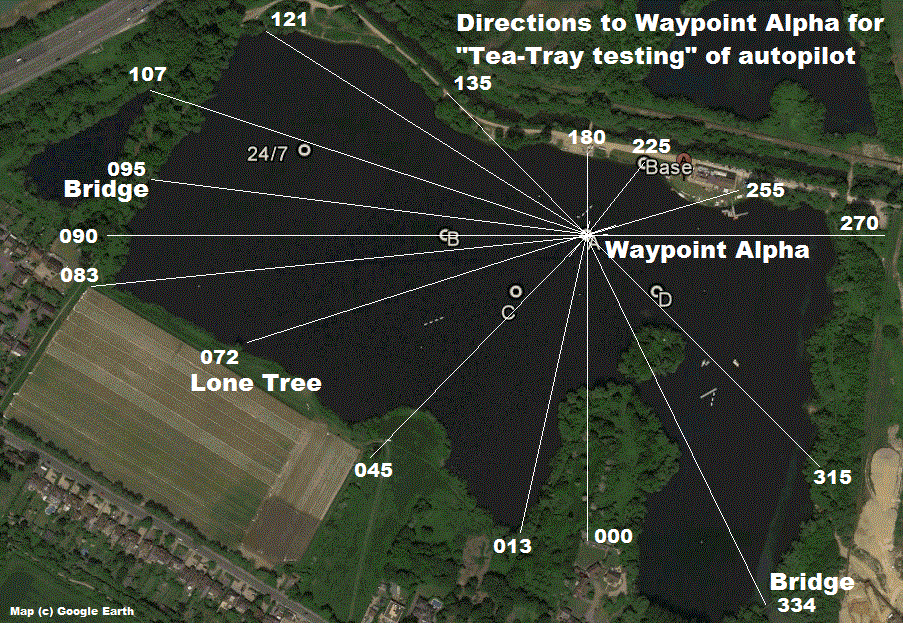 directions to waypoint Alpha