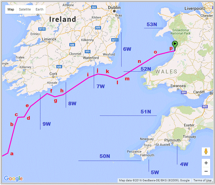 Toy boat near Ireland map