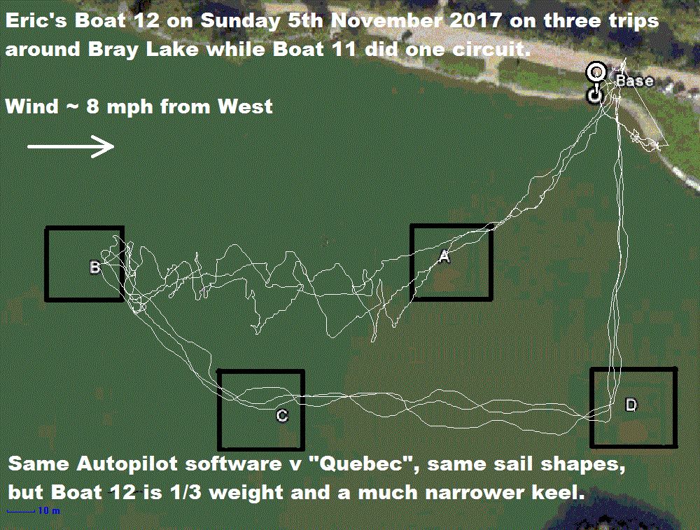 Boat 12 GPS Plot on 5th November 2017