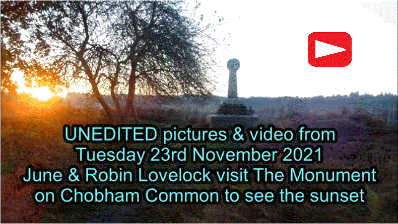 Visit to The Monument on Chobham Common to see the sunset