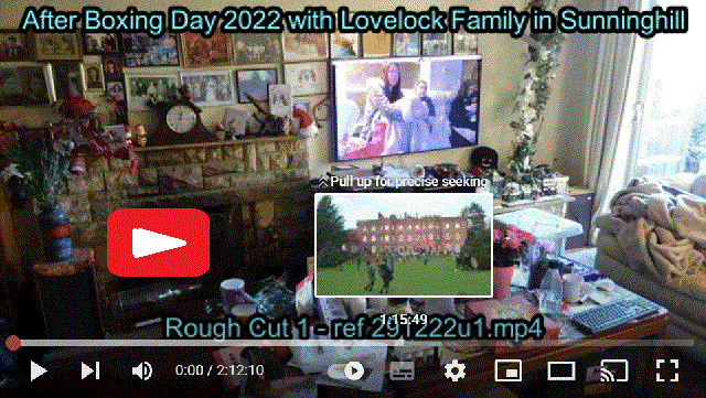 After Boxing Day with Lovelock Family