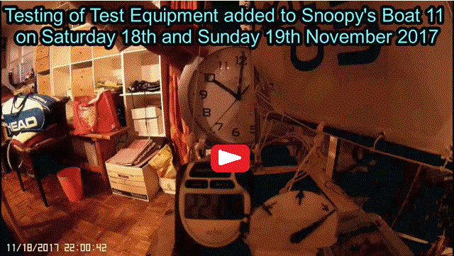 Video of Test Kit added to Boat 11 on 19th November 2017