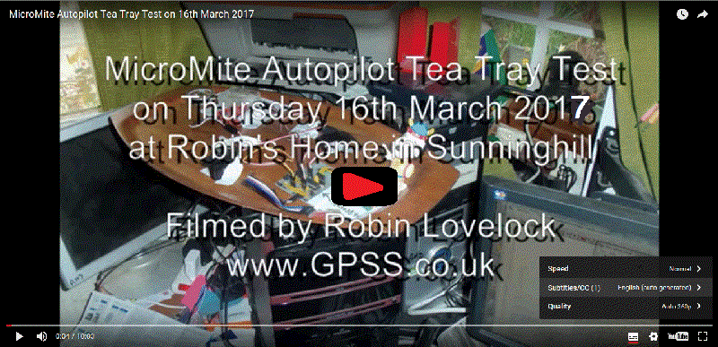 MicroMite AutoPilot Tea Tray Test at Robin's ho,e